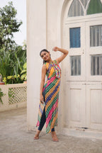 Prazu Fashion Multi Georgette Kutchi Gamthi Mirror Codi Work Kurti For Navratri | Grocsy