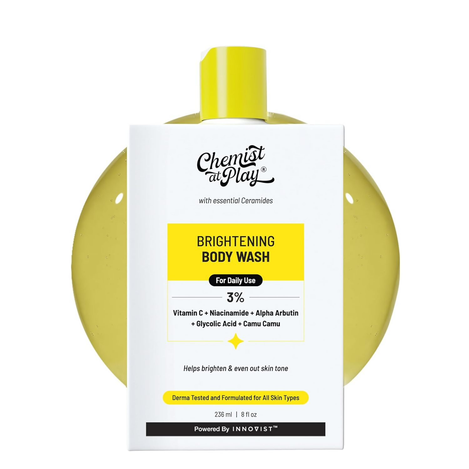 Chemist at Play Brightening Roll On And Body Wash For Glowing Skin Combo Kit | Grocsy