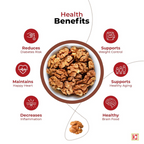 Go Crackers Kashmiri Brown Halves Dried Walnuts Kernels Without Shell | Grocsy