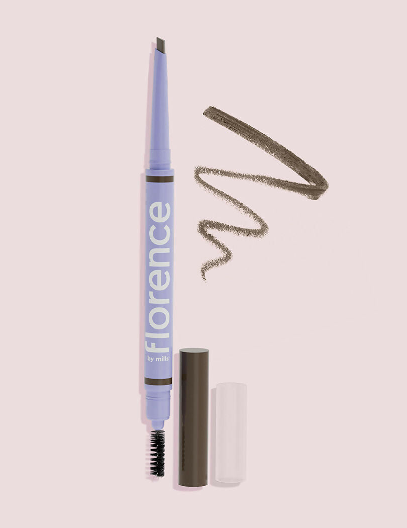Florence by Mills Tint N Tame Eyebrow Pencil - Dark Brown | Grocsy