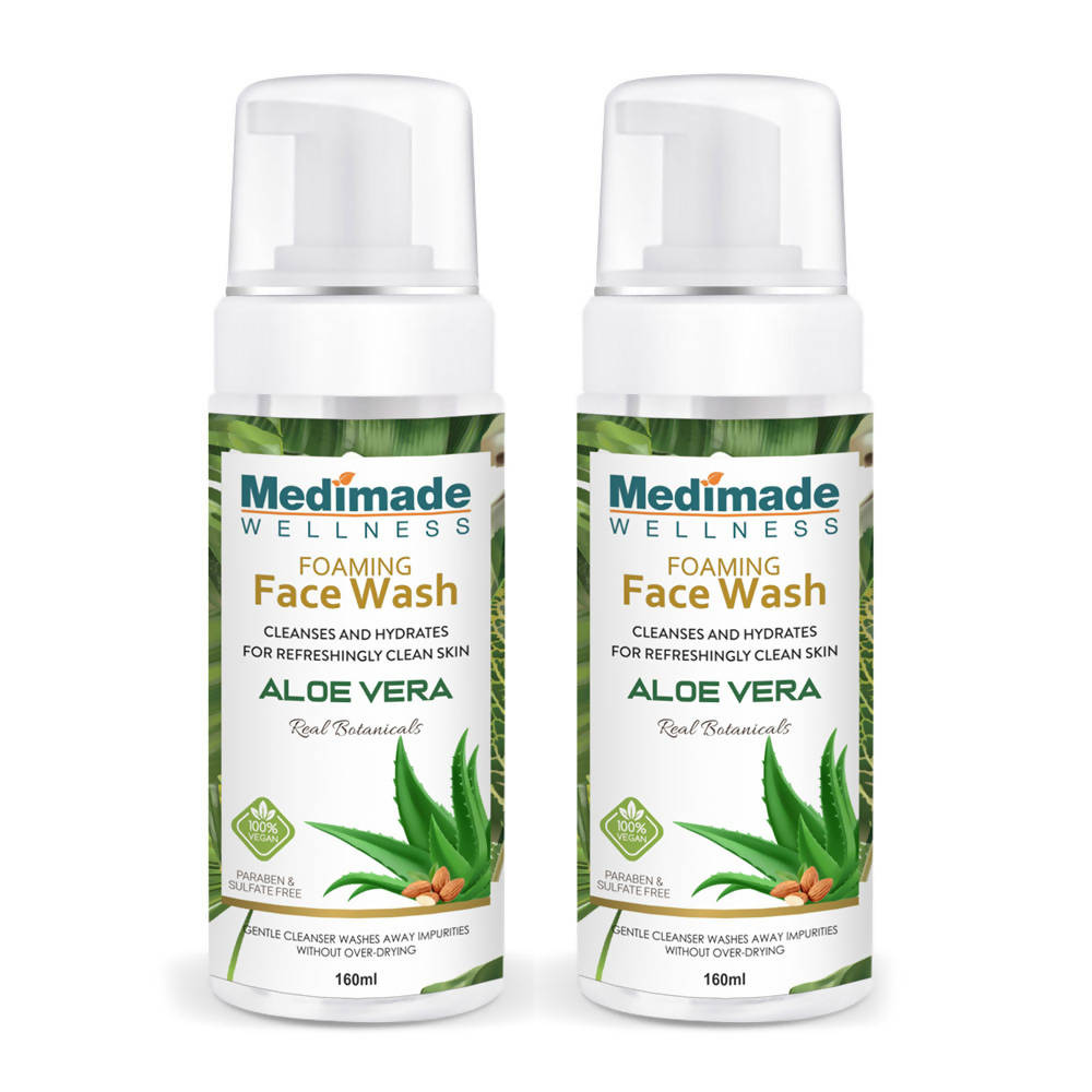 Medimade Wellness Foaming Face Wash With Aloe Vera | Grocsy