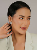 stone stud (white) - Ruby Raang | Grocsy