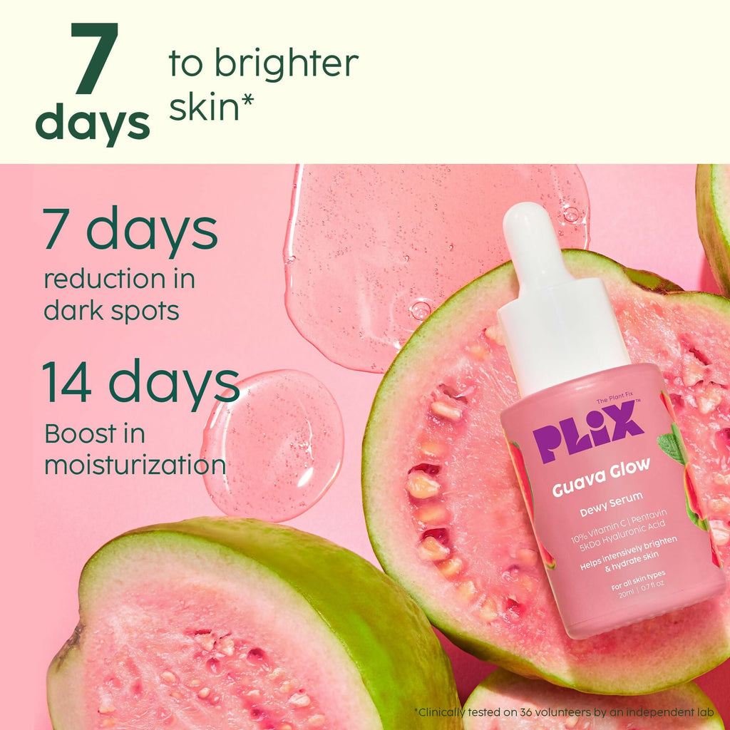 PLIX The Plant Fix 10% Vitamin C Face Serum For Skin Brightening & Even Toned Complexion | Grocsy