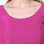Vamika Cotton Lycra Stretchable Fabric Baby Pink Stretchable Blouse | Grocsy