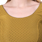 Vamika Cotton Lycra Stretchable Fabric Gold Stretchable Blouse | Grocsy