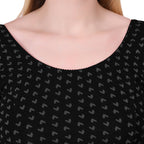 Vamika Hosiery Black Half Sleeves Blouse | Grocsy