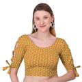 Vamika Hosiery Gold Half Sleeves Blouse | Grocsy