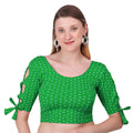 Vamika Hosiery Green Half Sleeves Blouse | Grocsy