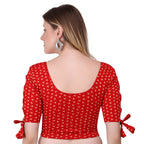 Vamika Hosiery Red Half Sleeves Blouse | Grocsy