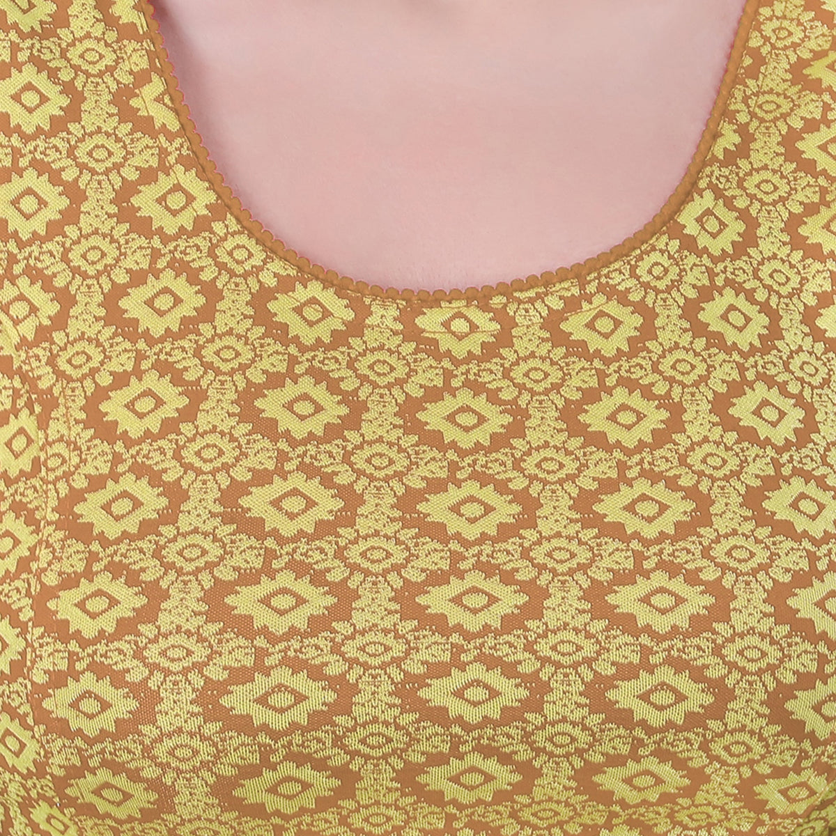 Vamika Hosiery Light Brown Butterfly Frill Sleeves Blouse | Grocsy