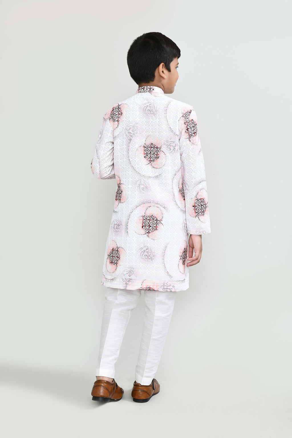 Joban Fashion Cotton White Kurta With Straight Fit Pant | Grocsy