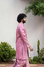 Purple Sherwani Set by Hilo Design | Grocsy