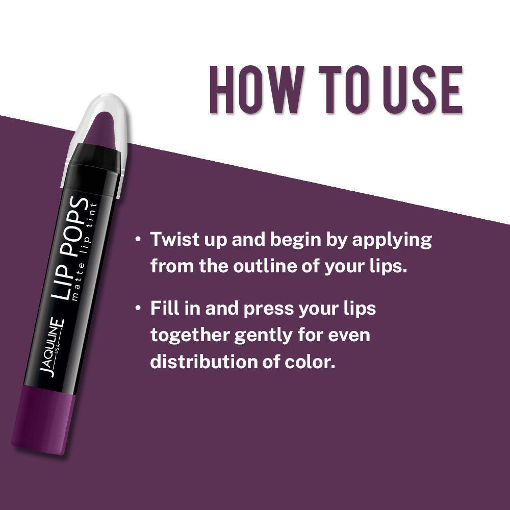 Jaquline USA Lip Pops Matte Lip Tint - Berry Pop 05 | Grocsy