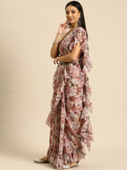 Ahalyaa Women's Traditional Wear Saree - Pink Color | Grocsy