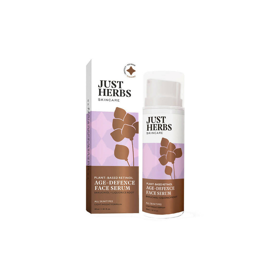 Just Herbs Plant-Based Retinol Age Defence Face Serum | Grocsy