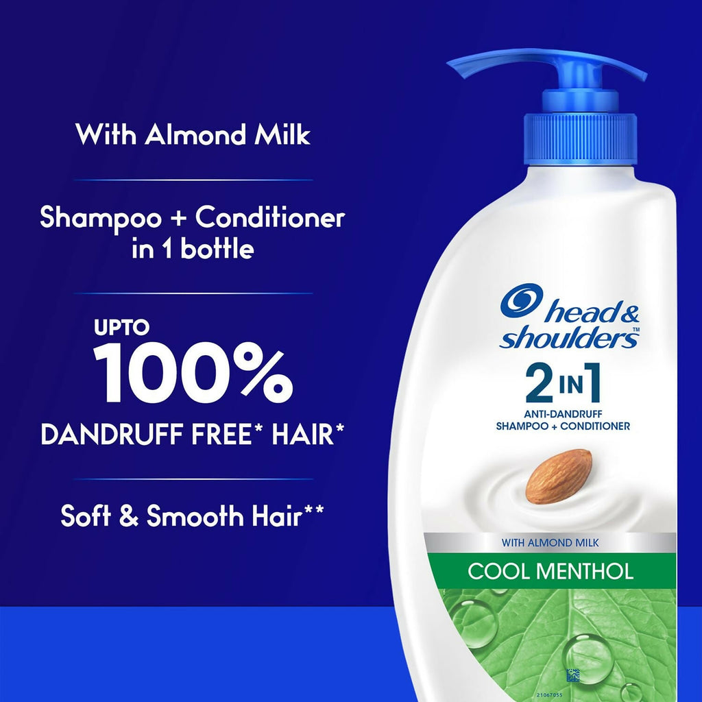 Head & Shoulders 2-in-1 Cool Menthol Anti Dandruff Shampoo + Conditioner | Grocsy