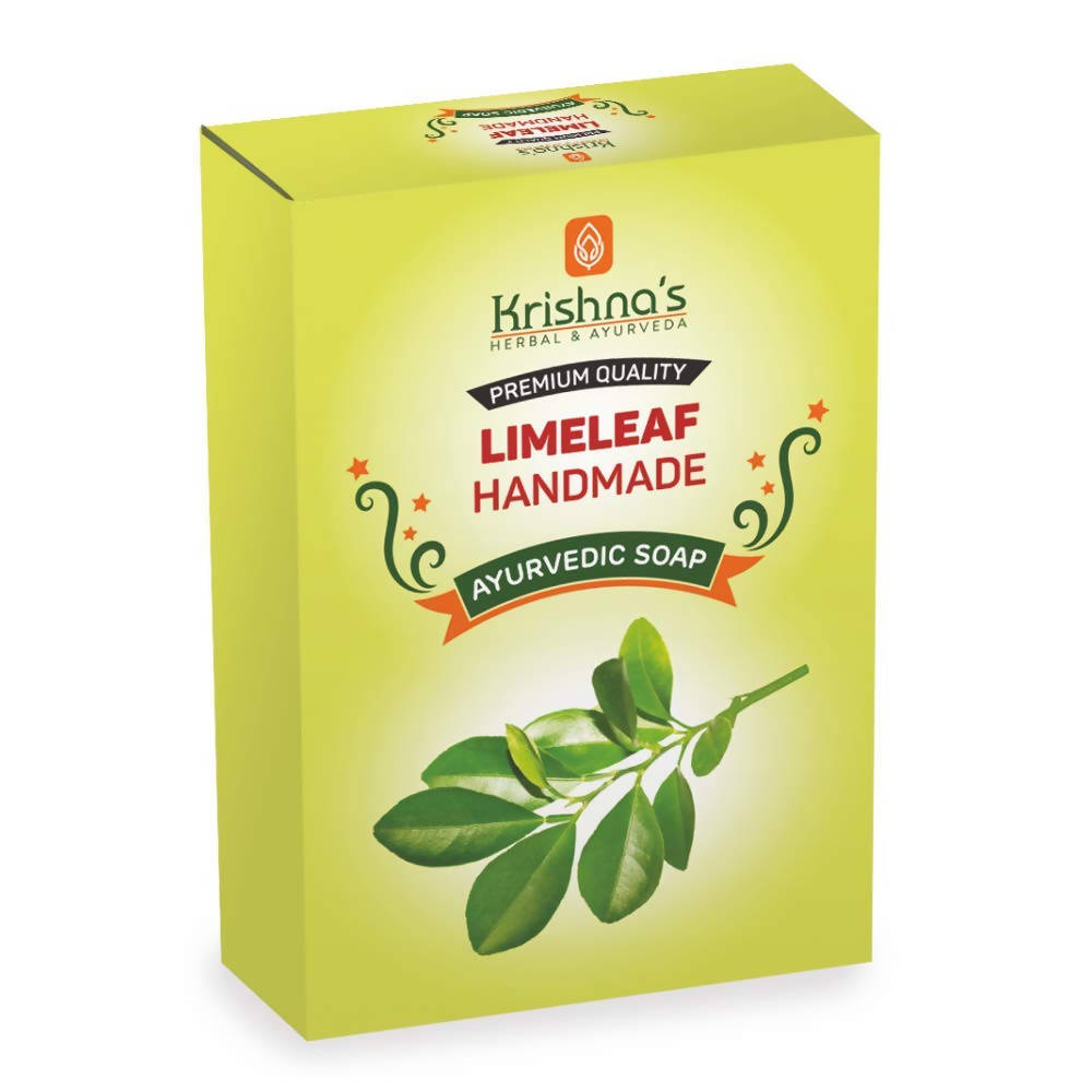 Krishna's Herbal & Ayurveda Limeleaf Handmade Soap | Grocsy