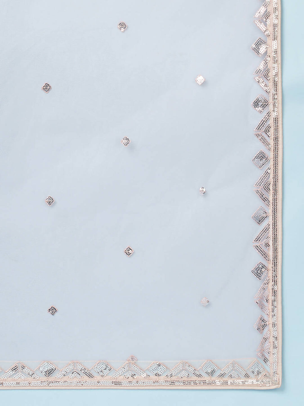 House of Panchhi Peach Net Gotapatti Work Lehenga & Blouse, Dupatta | Grocsy