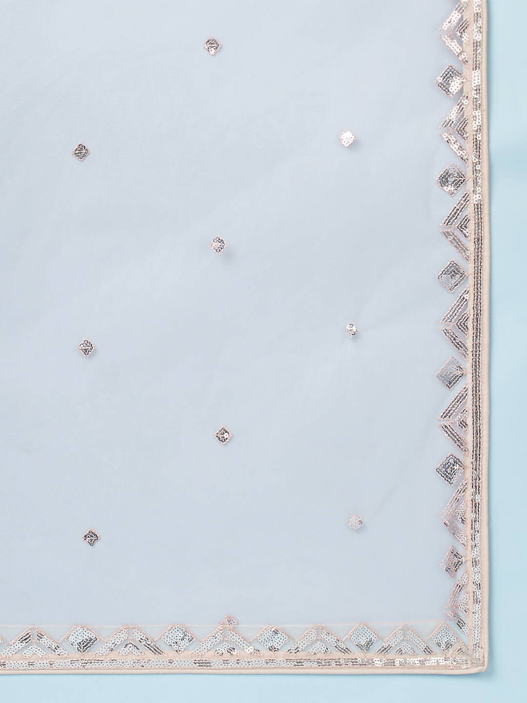 House of Panchhi Peach Net Gotapatti Work Lehenga & Blouse, Dupatta | Grocsy