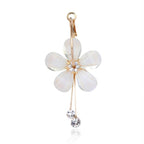 Trendoo Jewelry Gold-Polished Stylish Fancy Party Wear Beige Drops | Grocsy