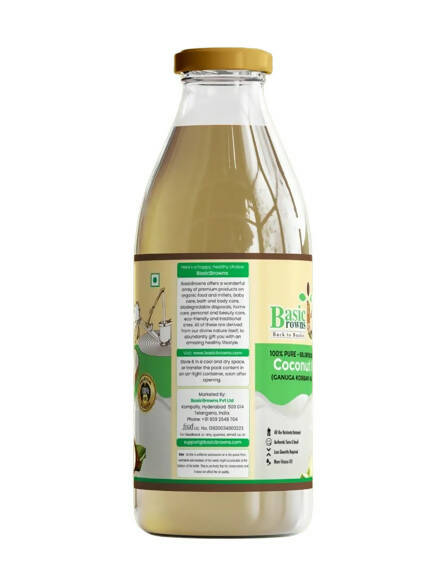 BasicBrowns Bull Driven Coconut Oil | Grocsy
