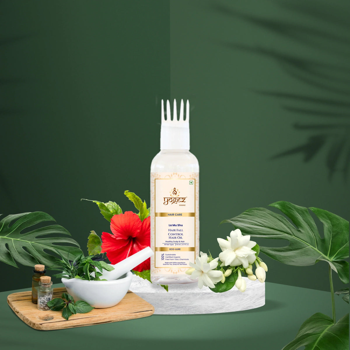 Yogez La Mu Shu Hair Fall Control Hair Oil | Grocsy