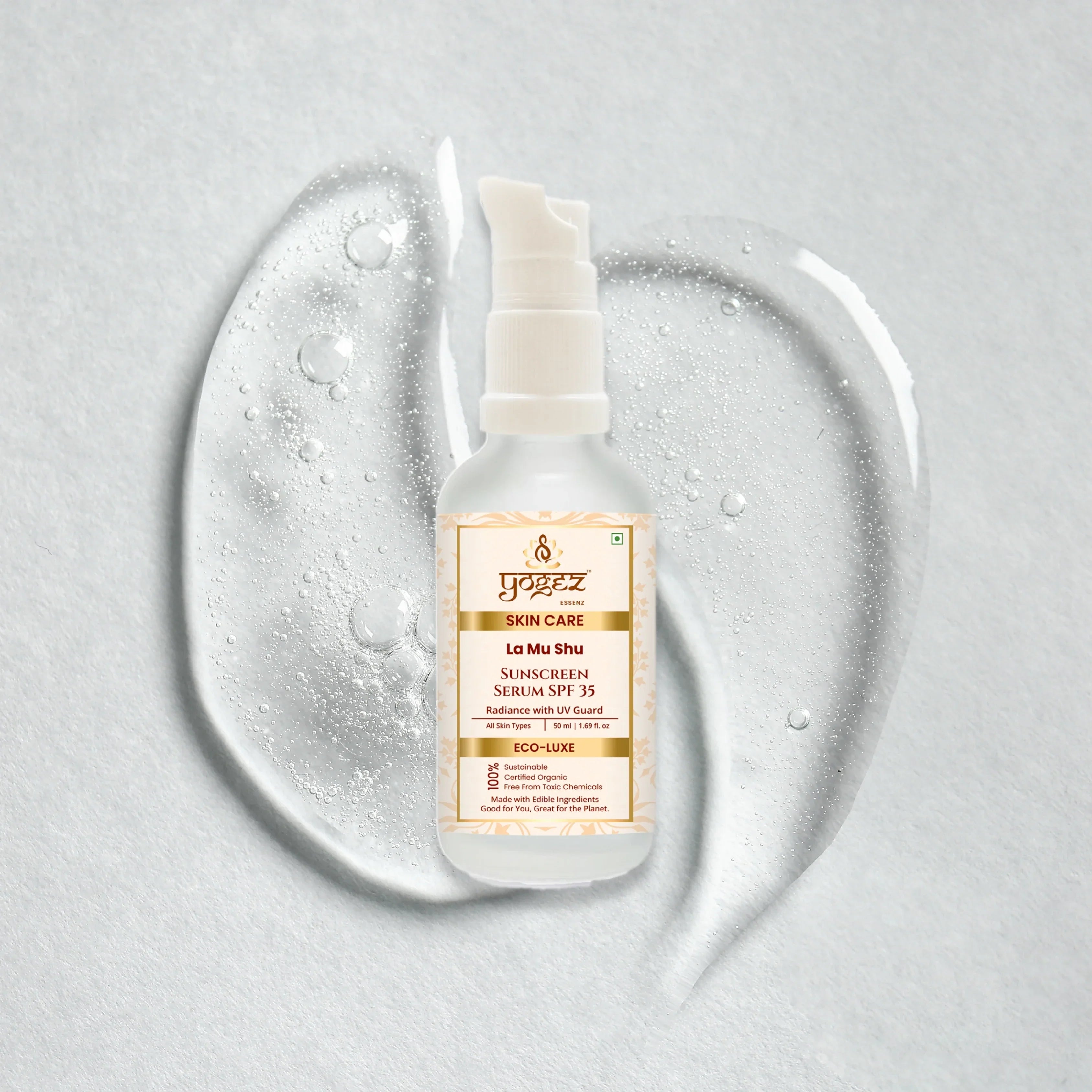 Yogez La Mu Shu Sunscreen Serum SPF 35 | Grocsy