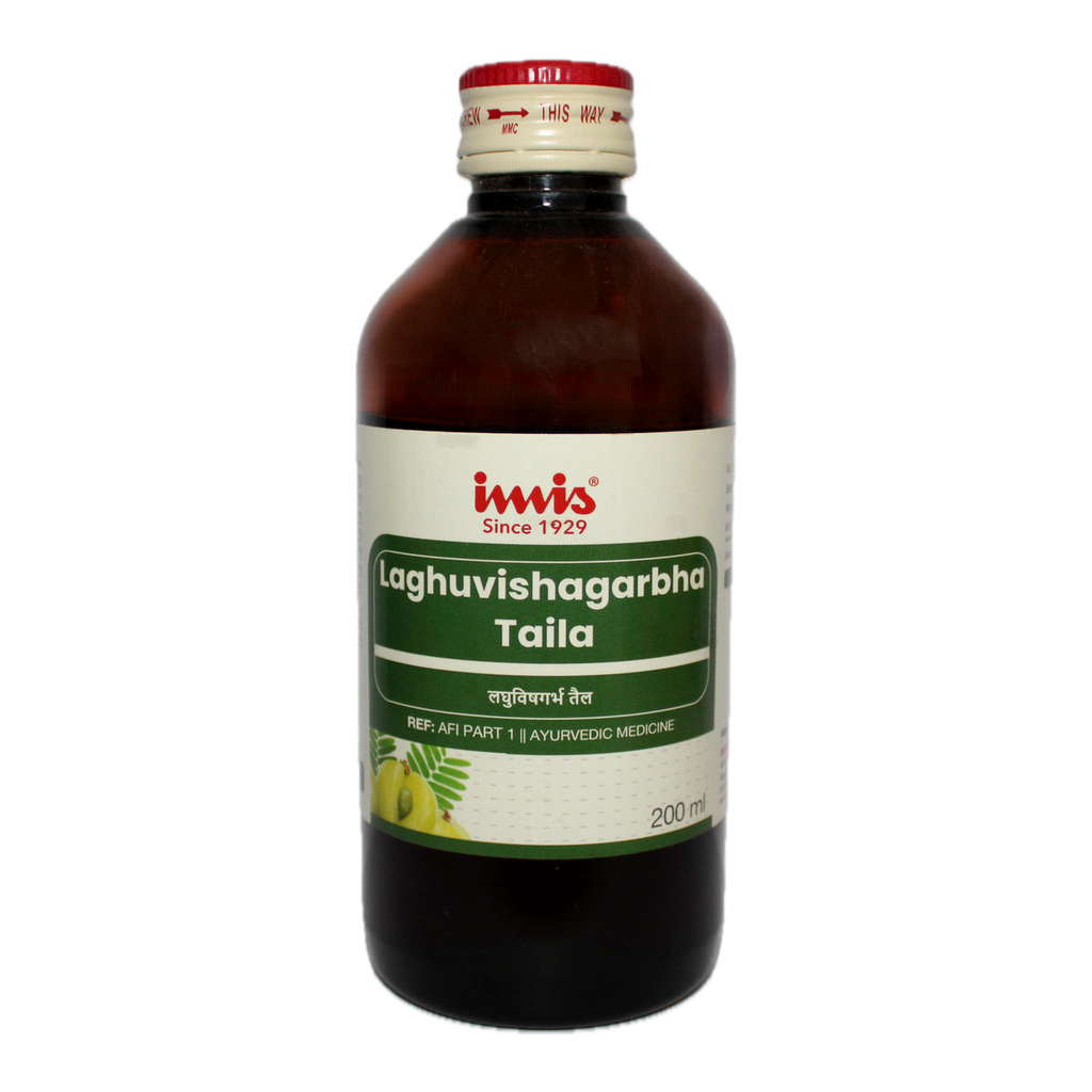 IMIS Ayurveda Laghuvishagarbha taila | Grocsy