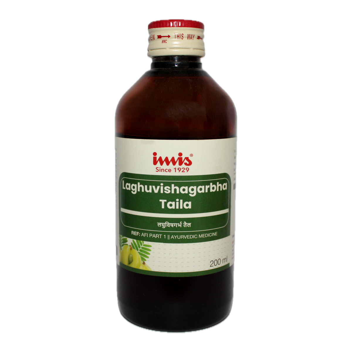 IMIS Ayurveda Laghuvishagarbha taila | Grocsy