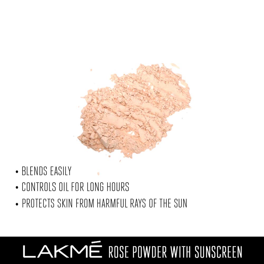 Lakme Rose Face Powder, Soft Pink, 40g | Grocsy