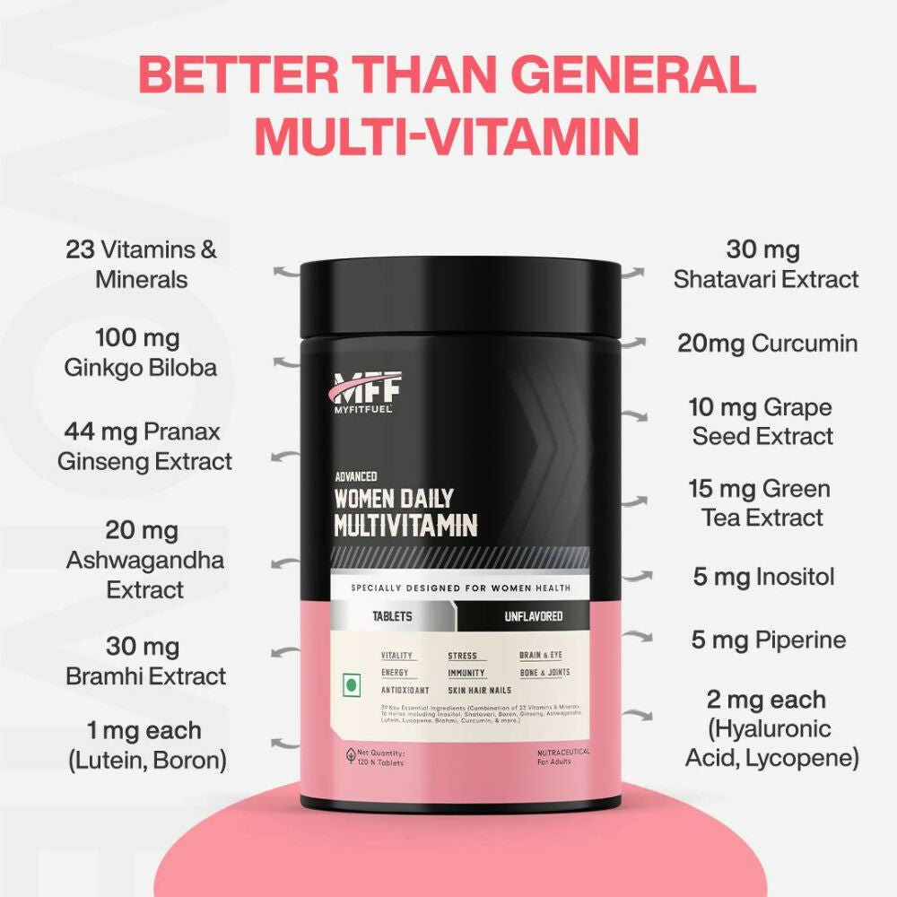 MyFitFuel Women Advance Daily Essential Multivitamin Capsules | Grocsy