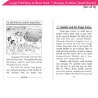 Large Print Easy to Read Aesop's Fables, Arabian Nights & Tenali Raman Classic Stories Books Set of 6| Ages 6 - 12 Year | Grocsy