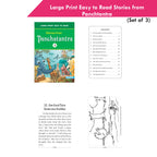 Large Print Easy to Read Panchtantra Stories Books Set of 3| Children Stories Books Ages 4-8 Year | Grocsy