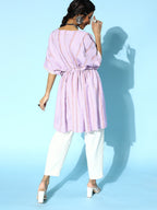 Yufta Lavender Kaftan Kurta | Grocsy