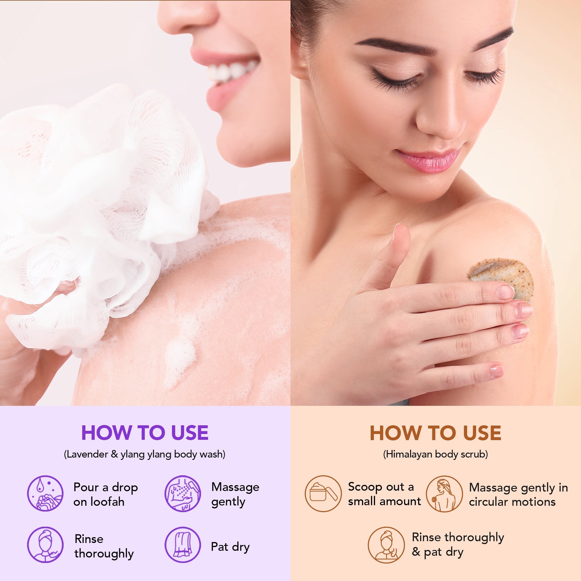 Botanic Hearth Bulgarian Lavender Bodywash & Himalayan Scrub | Grocsy