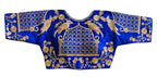 Vamika Blue Banglori Silk Embroidery Blouse For Women | Grocsy