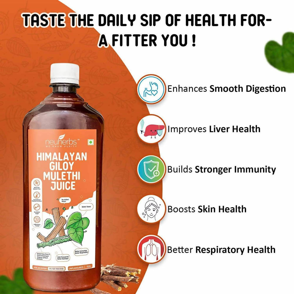 Neuherbs Himalayan Giloy Mulethi Juice | Grocsy