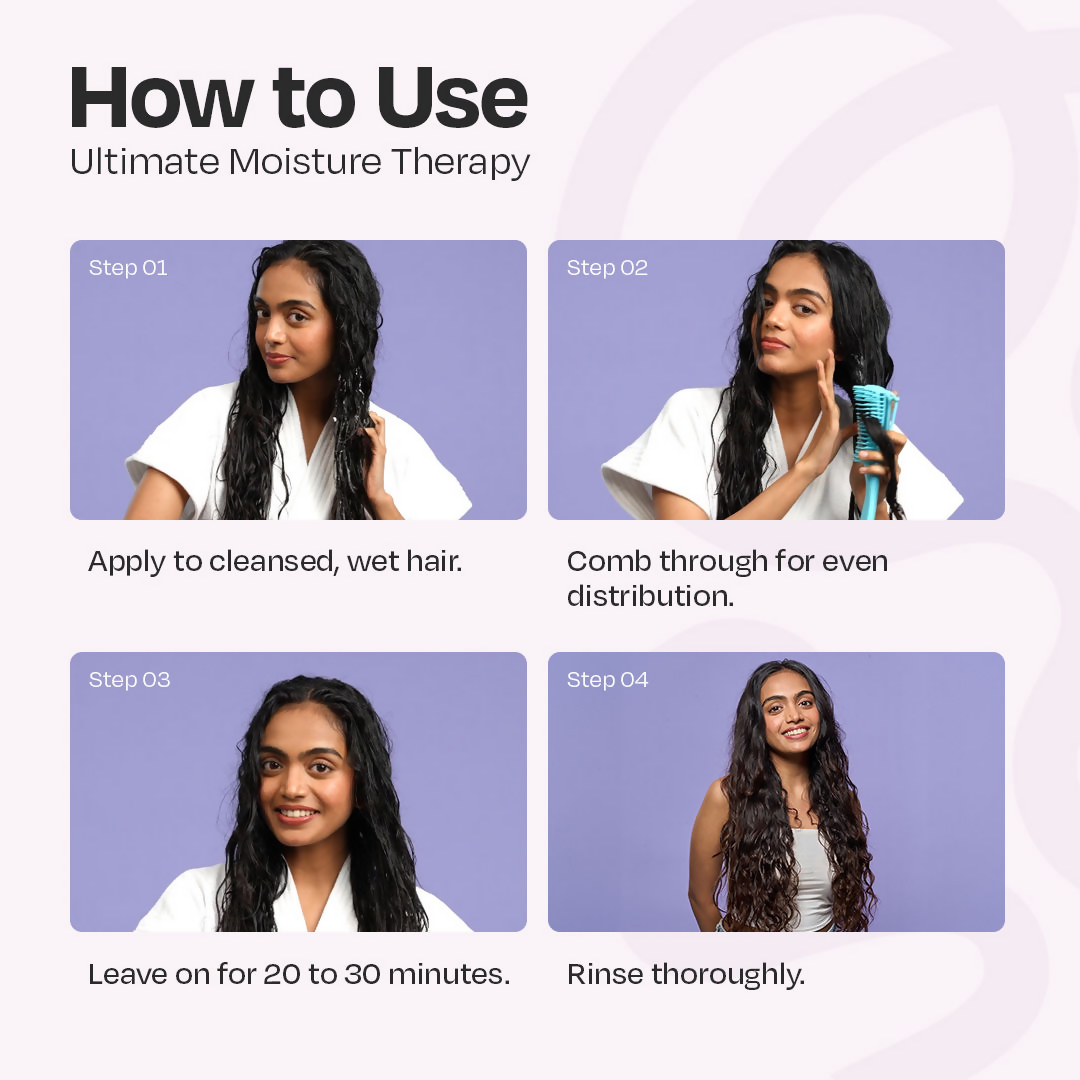 Manetain Ultimate Moisture Therapy - Deep Conditioning For Dry Frizzy &Thirsty Hair | Grocsy
