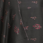 Nizalia Handmade Paper Mache Soozni Work Dark Grey Pashmina | Grocsy
