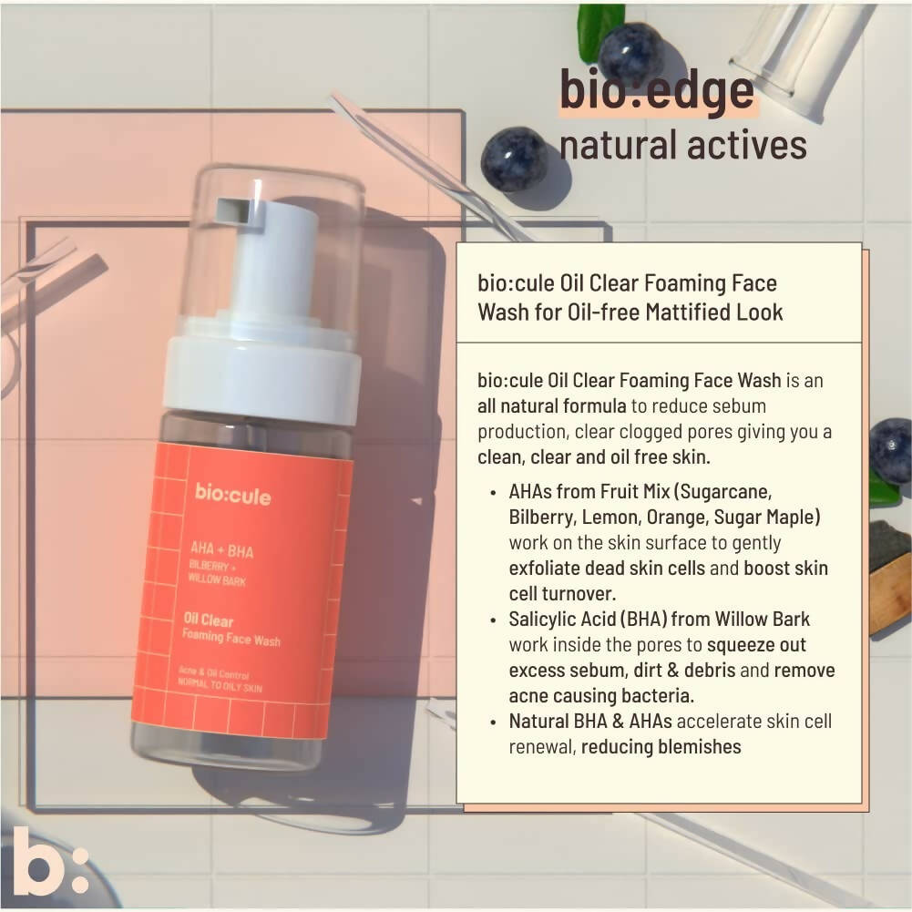 Biocule Oil Clear Foaming Face Wash | Grocsy