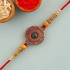 Kundan Ethnic Rakhi and Dairy Milk Crackle Chocolates | Grocsy