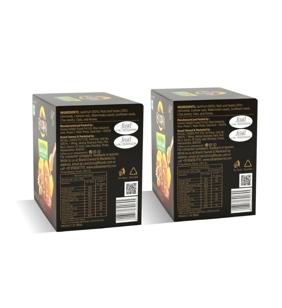 Eatopia Fruit Minis - Jackfruit Almond Protein Mini Bar | Grocsy