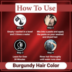 VedicAyurveda Henna Hair Color - Burgundy | Grocsy