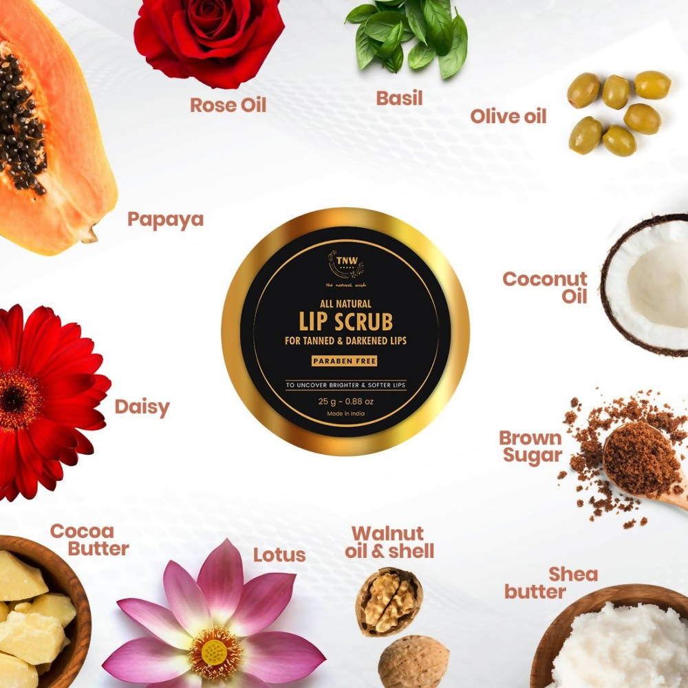 The Natural Wash All Natural Lip Scrub For Tanned & Darkened Lips | Grocsy