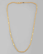 VOJ Women Gold-Polished Pipe Chain | Grocsy