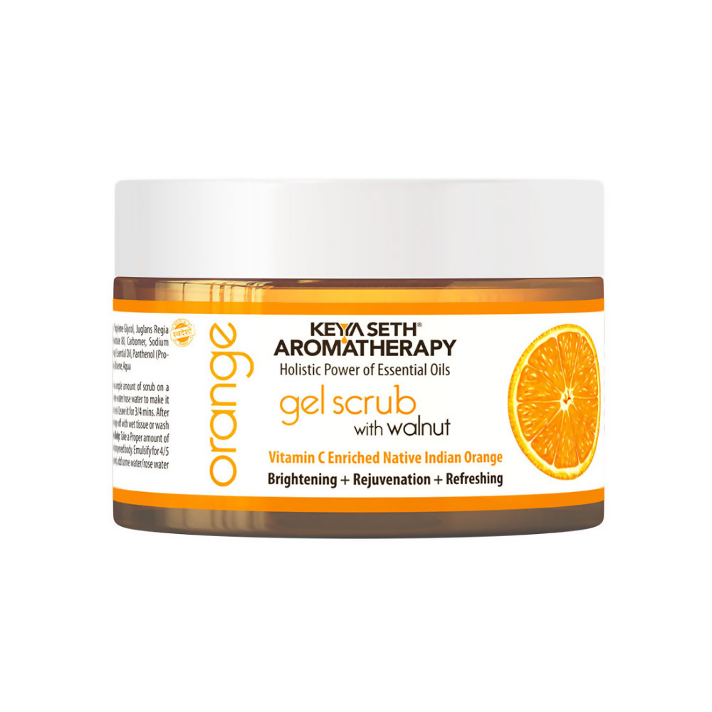 Keya Seth Aromatherapy Orange Gel Scrub with Walnut | Grocsy