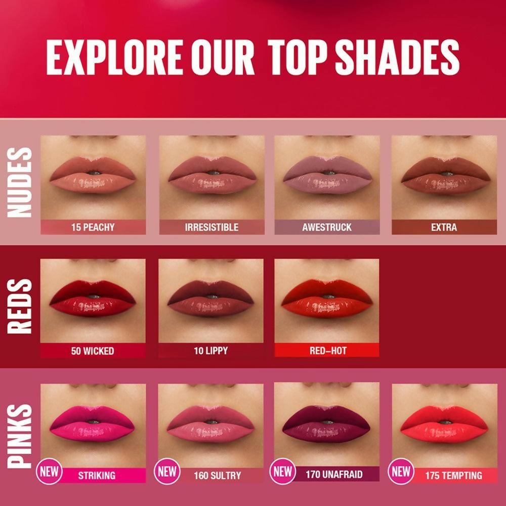 Maybelline New York Super Stay Vinyl Ink Liquid Lipstick, Instant Shine Lasts Up To 16H - Rogue | Grocsy