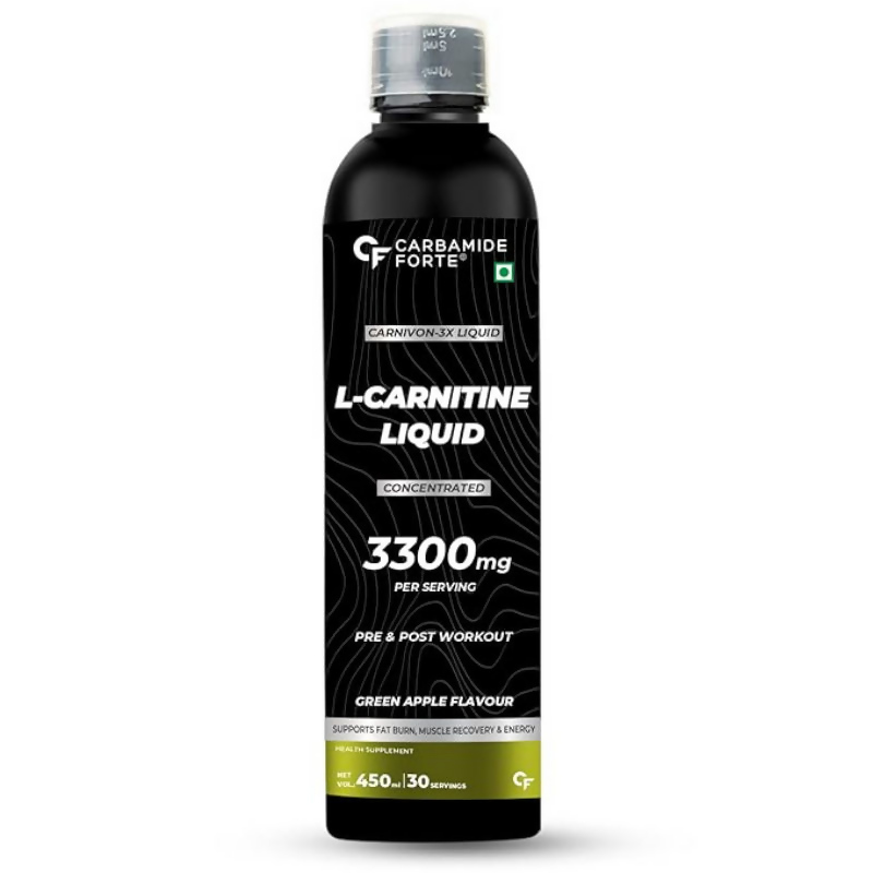 Carbamide Forte L-Carnitine 3300mg Liquid - Green Apple | Grocsy
