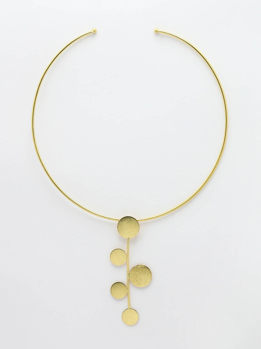NVR Women Gold-Polished Circular Choker Necklace | Grocsy