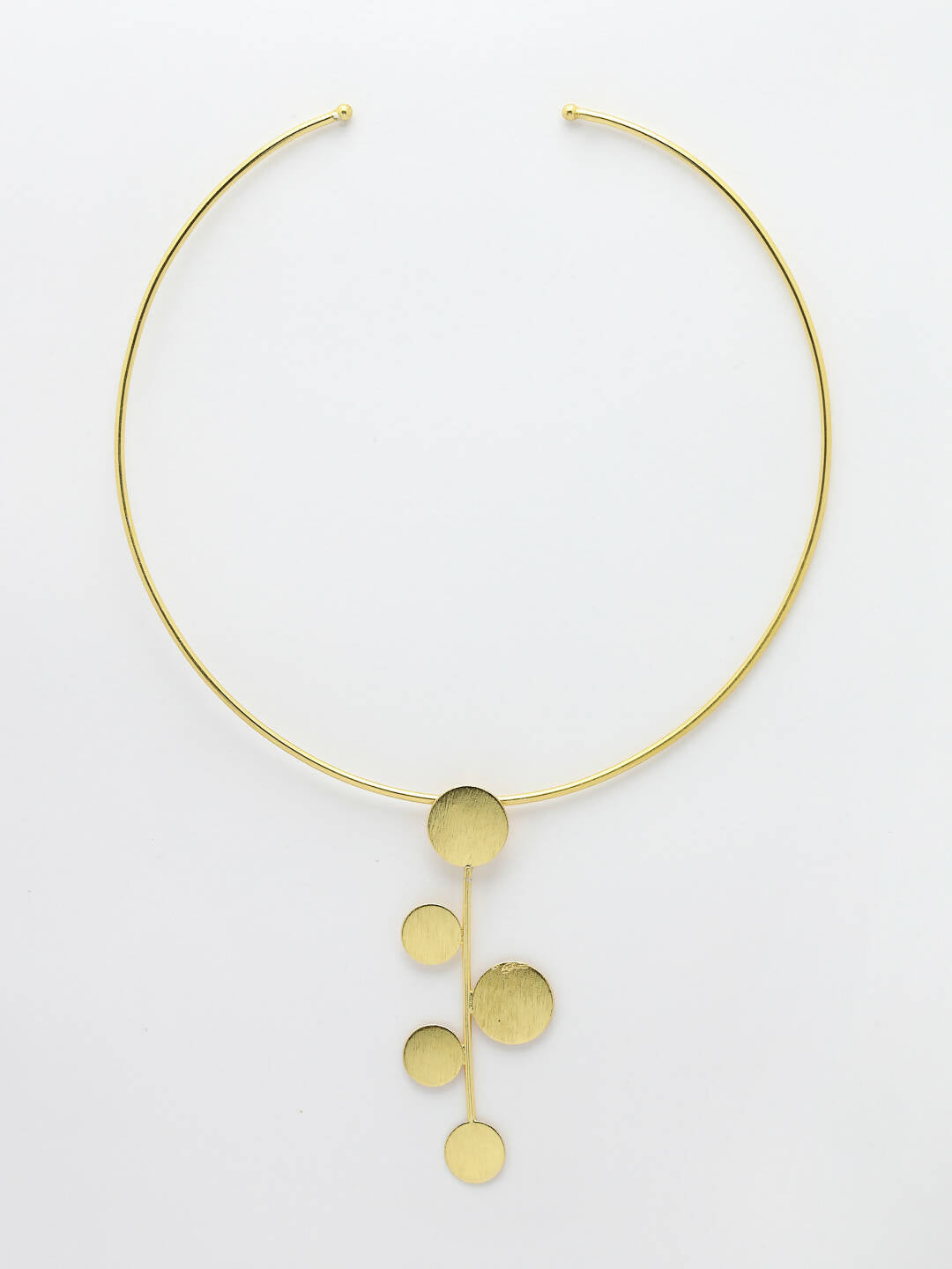 NVR Women Gold-Polished Circular Choker Necklace | Grocsy